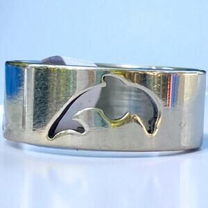 Stainless Steel Dolphin Ring